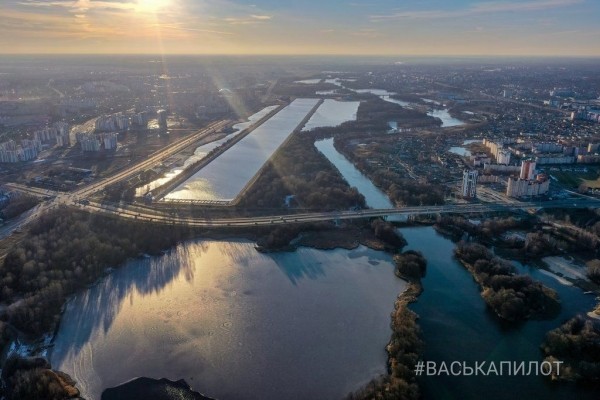 Немного февральского Бреста с высоты
             
                Немного февральского Бреста с высоты
