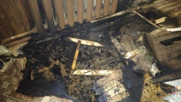 На пожаре в Каменецком районе спасены брат и сестра На пожаре в Каменецком районе спасены брат и сестра
