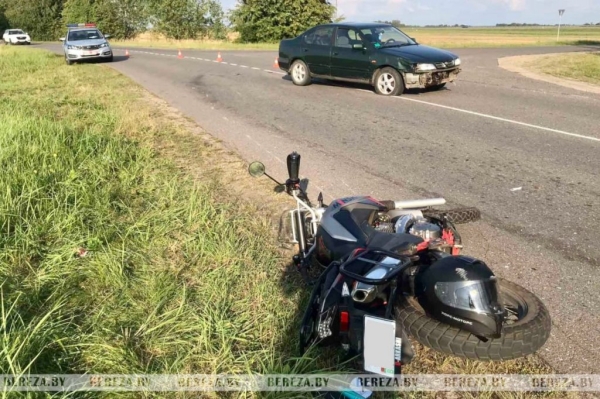 В Березовском районе произошло ДТП с участием мотоцикла
