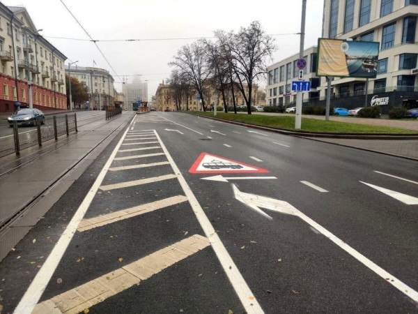 В Минске появилась новая дорожная разметка. Вот для чего В Минске появилась новая дорожная разметка. Вот для чего