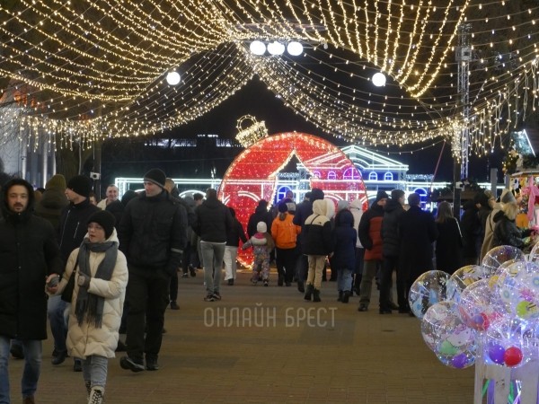 В Бресте встретили Новый 2024 год