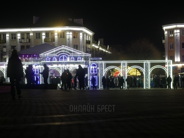В Бресте встретили Новый 2024 год