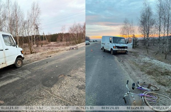 Водитель микроавтобуса сбил велосипедистку в Березовском районе Водитель микроавтобуса сбил велосипедистку в Березовском районе