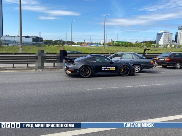 В Минске Porsche попал в ДТП В Минске Porsche попал в ДТП