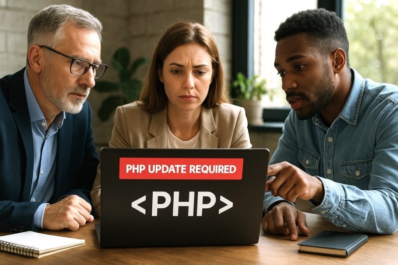 Ваш сайт просит обновить PHP: почему это важно и что делать   Ваш сайт просит обновить PHP: почему это важно и что делать